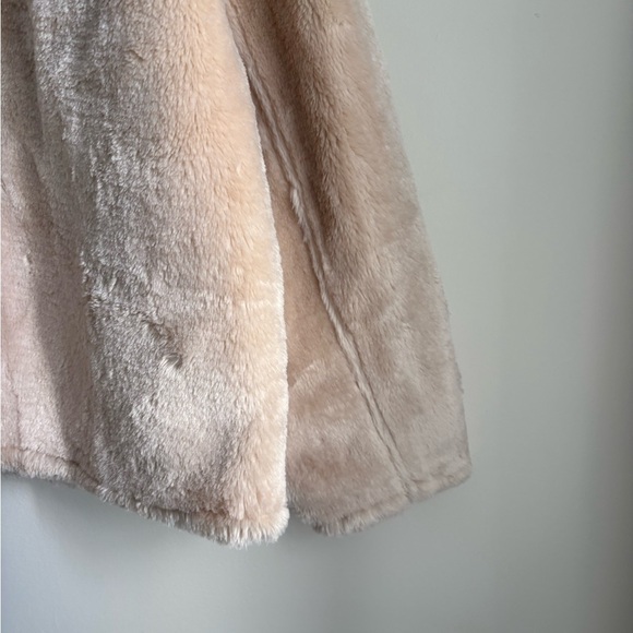 Jason Wu Faux Fur Quarter Zip Cream Teddy Jacket - Size Large - Picture 5 of 6